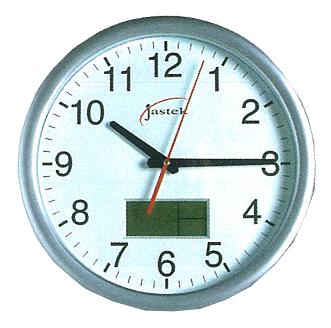 Clock Jasteck Silver Grey Rim 300mm